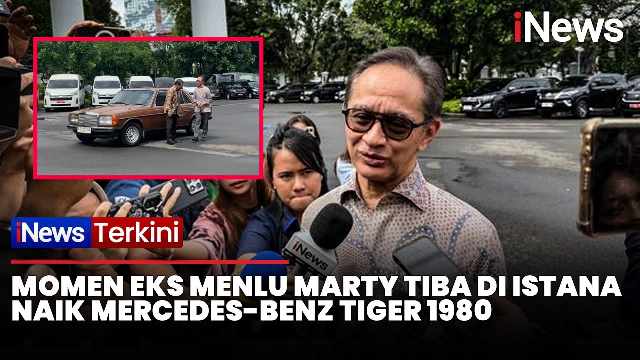 Eks Menlu Marty Natalegawa Tampil Nyentrik, Tiba di Istana Naik Mercedes-Benz Tiger 1980