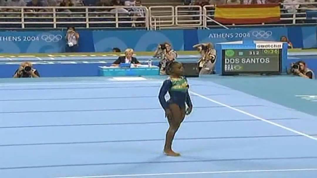 Daiane dos Santos Qual FX Athens Olympics 2004 (HD)