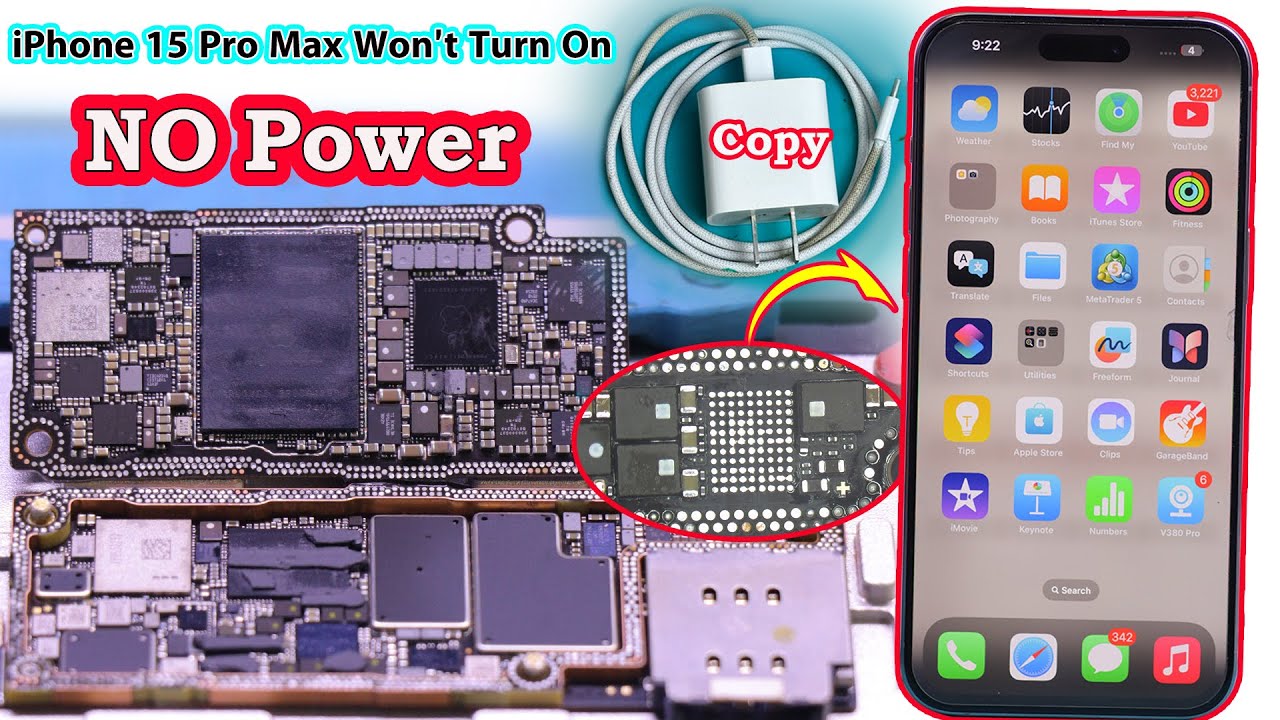 iPhone 15 Pro Max No Power - Won't Turn On