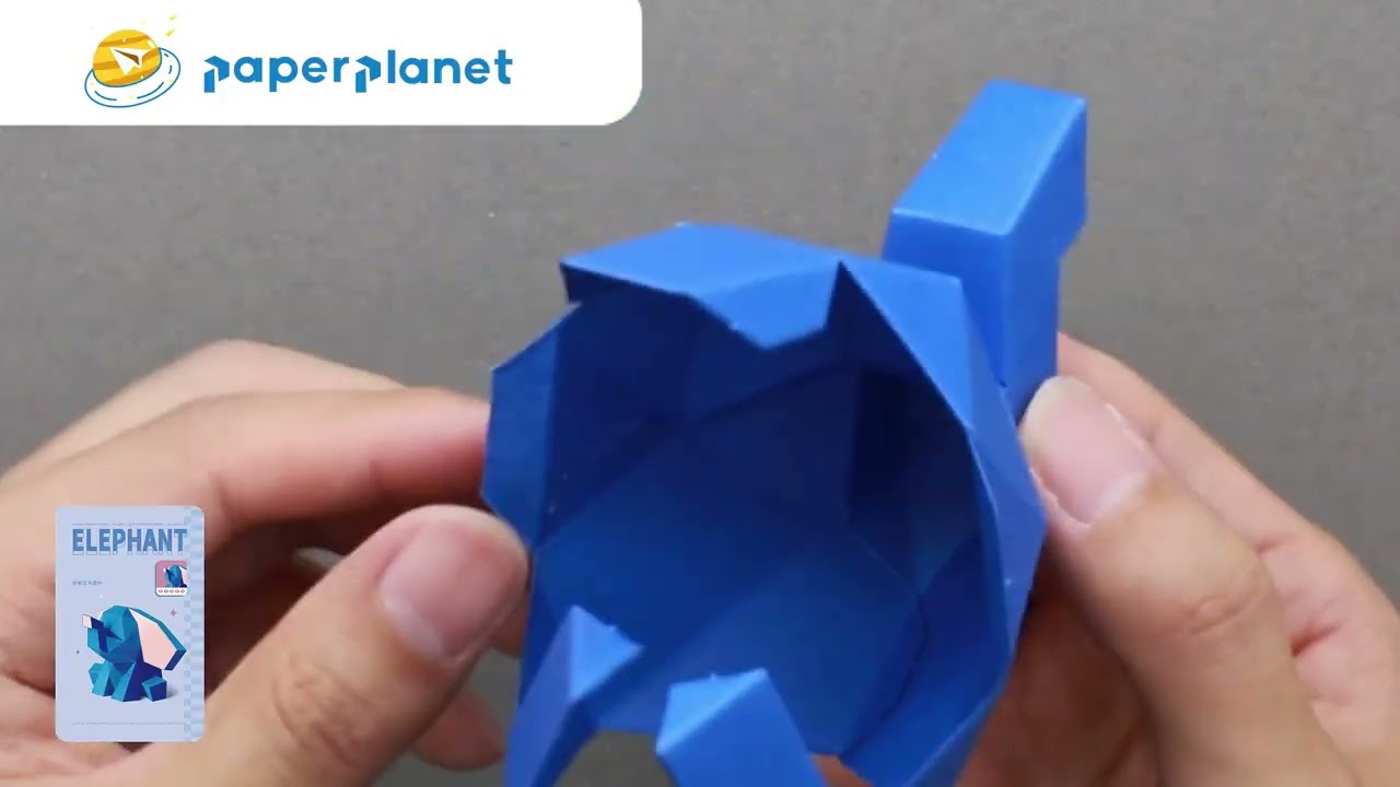 3D Elephant Origami- Learn how to make a creative papercraft #origami #papercraft