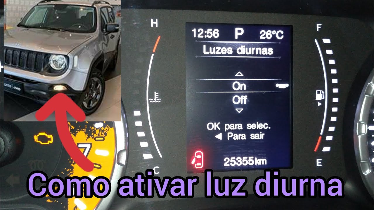 JEEP RENEGADE - Como ativar a luz Diurna 🤔