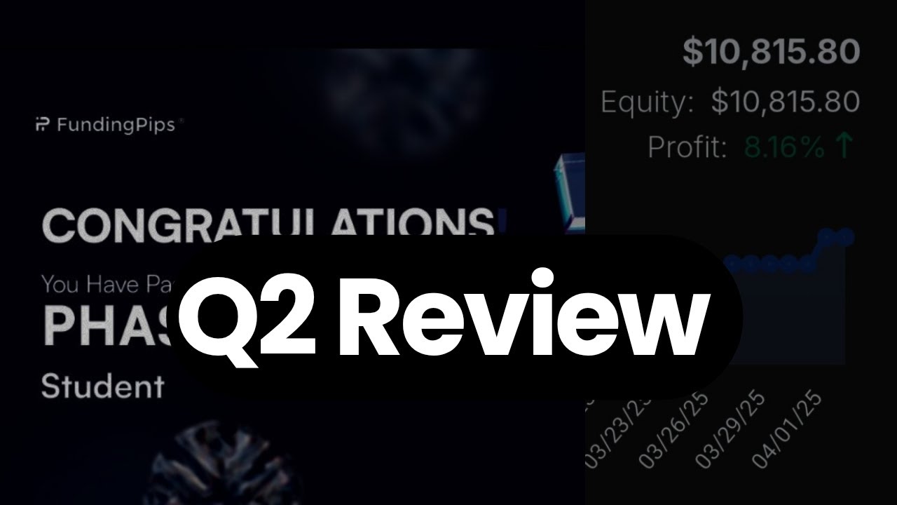 Road to Being Funded EP4 : Q2 Trading Performance Review - FundingPips Challenge Passed!