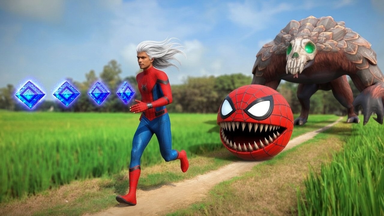 BIG SPIDER MAN PAC-MAN vs SPIDER-MAN In Real Life | BIG SPIDER MAN PAC-MAN | #spiderman&nbsp;#pacman