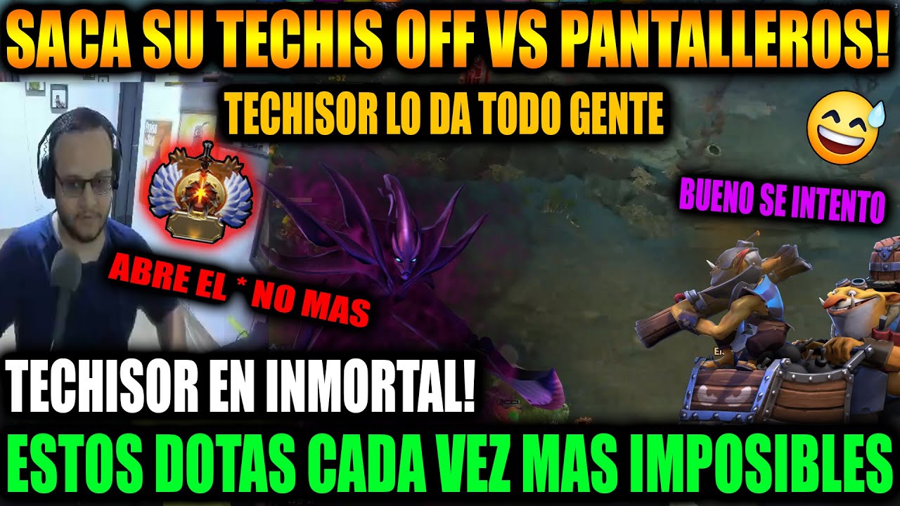 TECHISOR EN SU PARTIDA MAS TRISTE! PANTALLEADO APAGA STREAM ANTES DE TERMINAL SU GAME 🎥| Dota 2