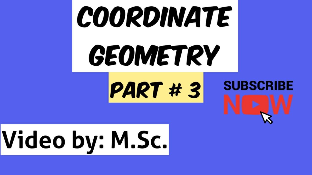 Coordinate geomtery for cat exam