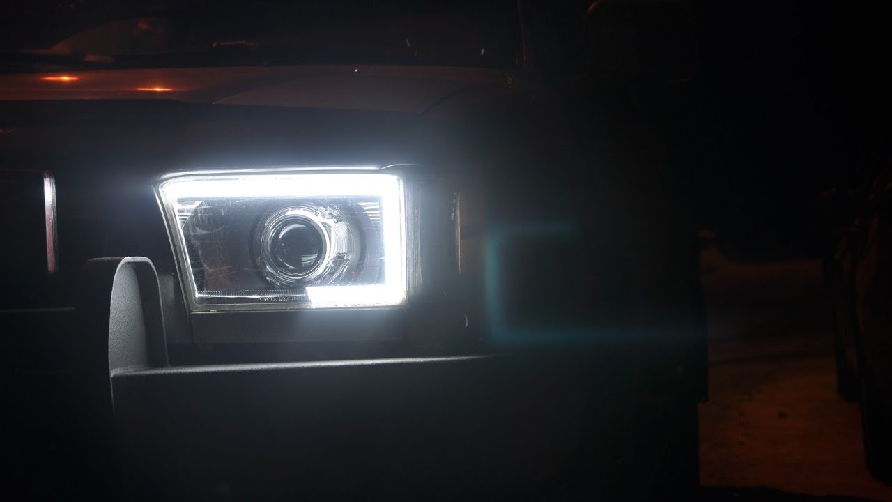 Toyota 4Runner VZN 185 integrated HID DRL, Bi-Xenon retrofit / no sound