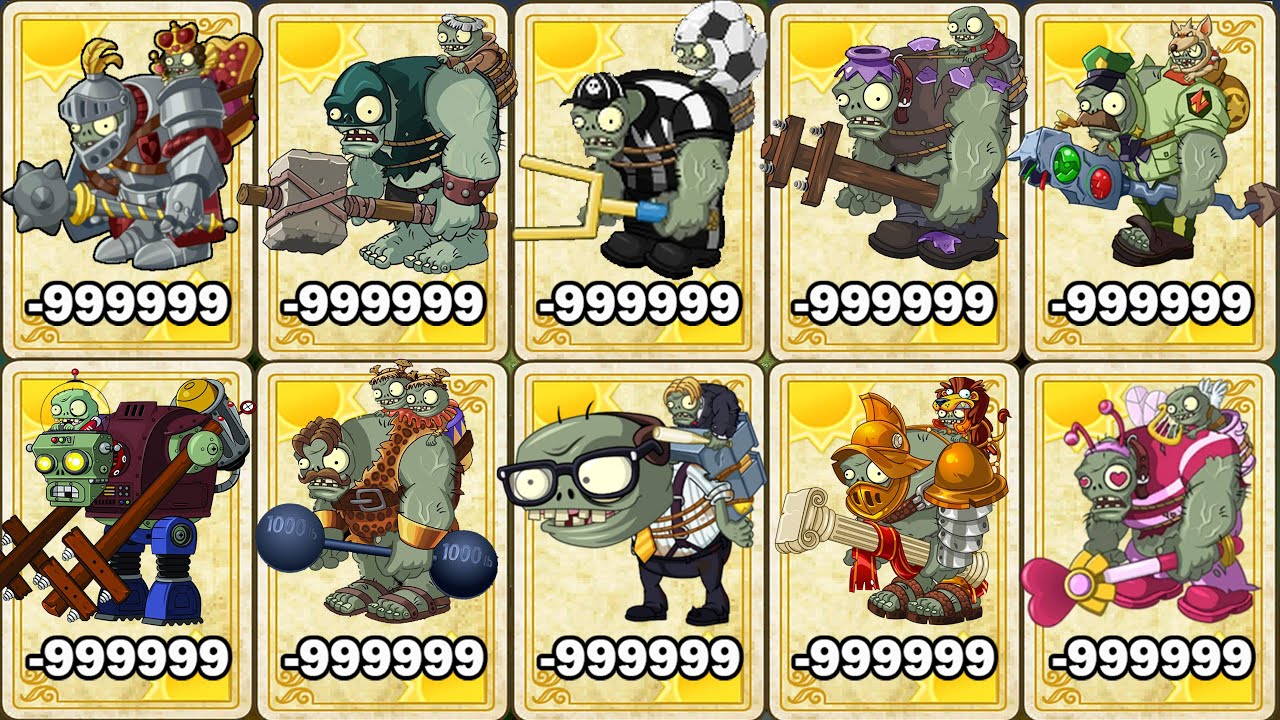 PvZ 2 Zombie Battlez – 16 GOD Gargantuar Vs Gargantuar – What Gargantuar Will Win? Zombie vs Zombie