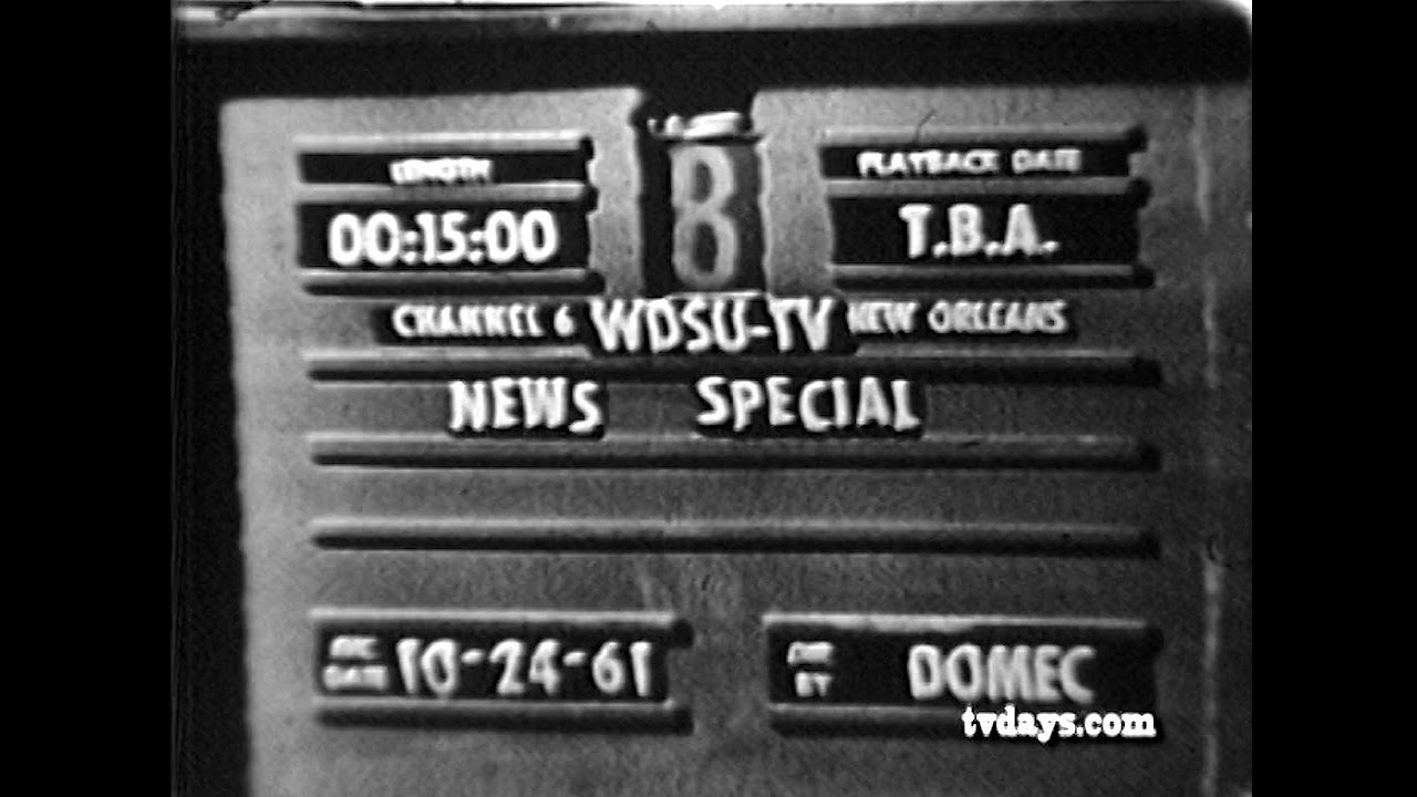 WDSU-TV  School Integration in the South New Orleans 1961 RARE