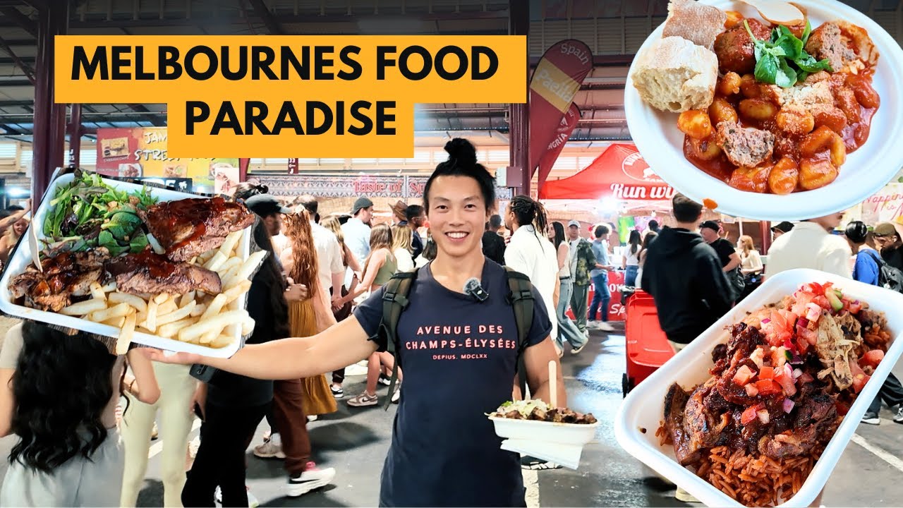 Melbourne Summer Night Market at world FAMOUS Queen Vic Market | Food from all around the World 🌎