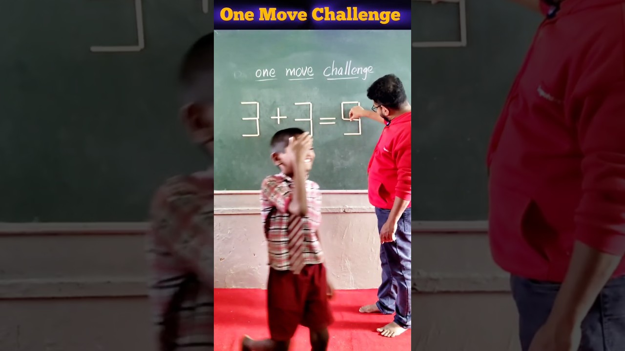 One Move Challenge #education #braintestsolution #iqtest #maths #students #youtubeshorts
