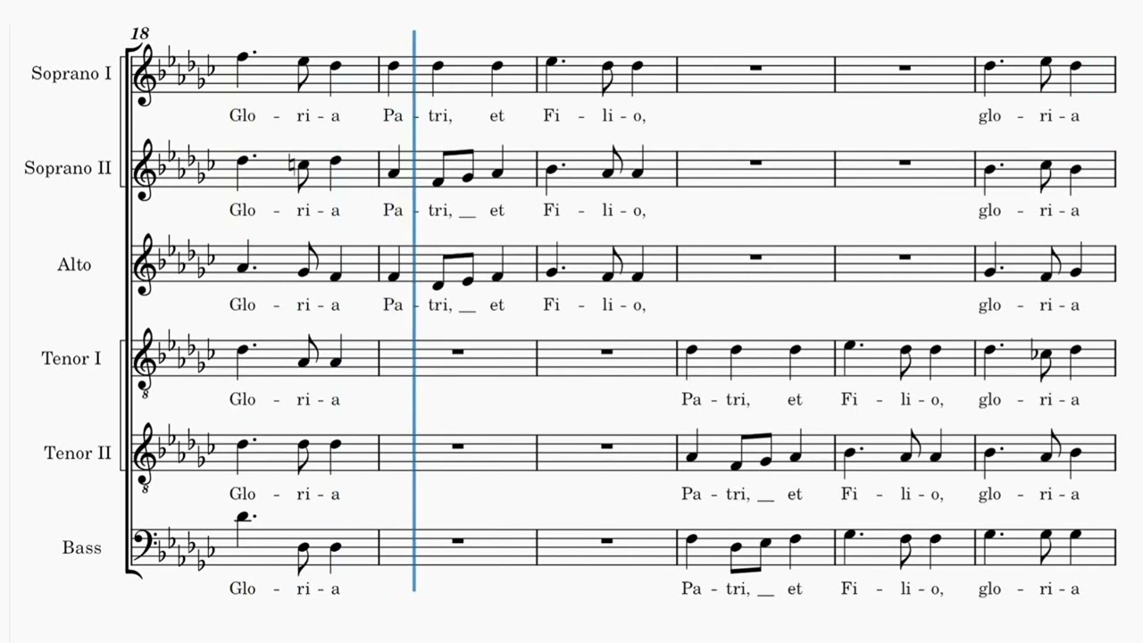 [Tenor I]Homilius, HoWV IV.1 [G flat major], Domine ad adjuvandum me, , Ingressus der Vesper