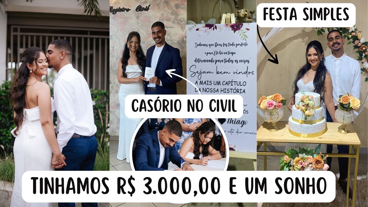 NOSSO CASAMENTO NO CIVIL E FESTA SIMPLES PARA 50 PESSOAS