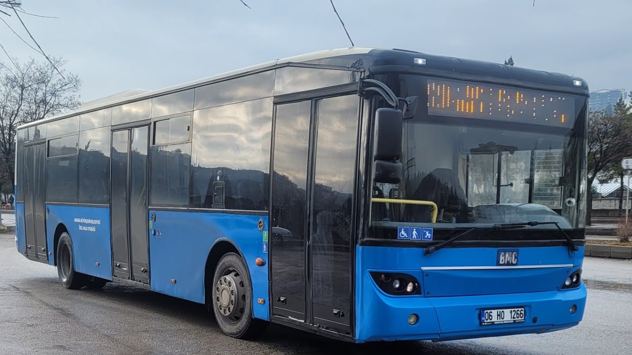 Hatta yeni giren Belde Koltuklu ZF Ecomat şanzımanlı Bmc Procity ile yolculuk.Plaka 06 HO 1266