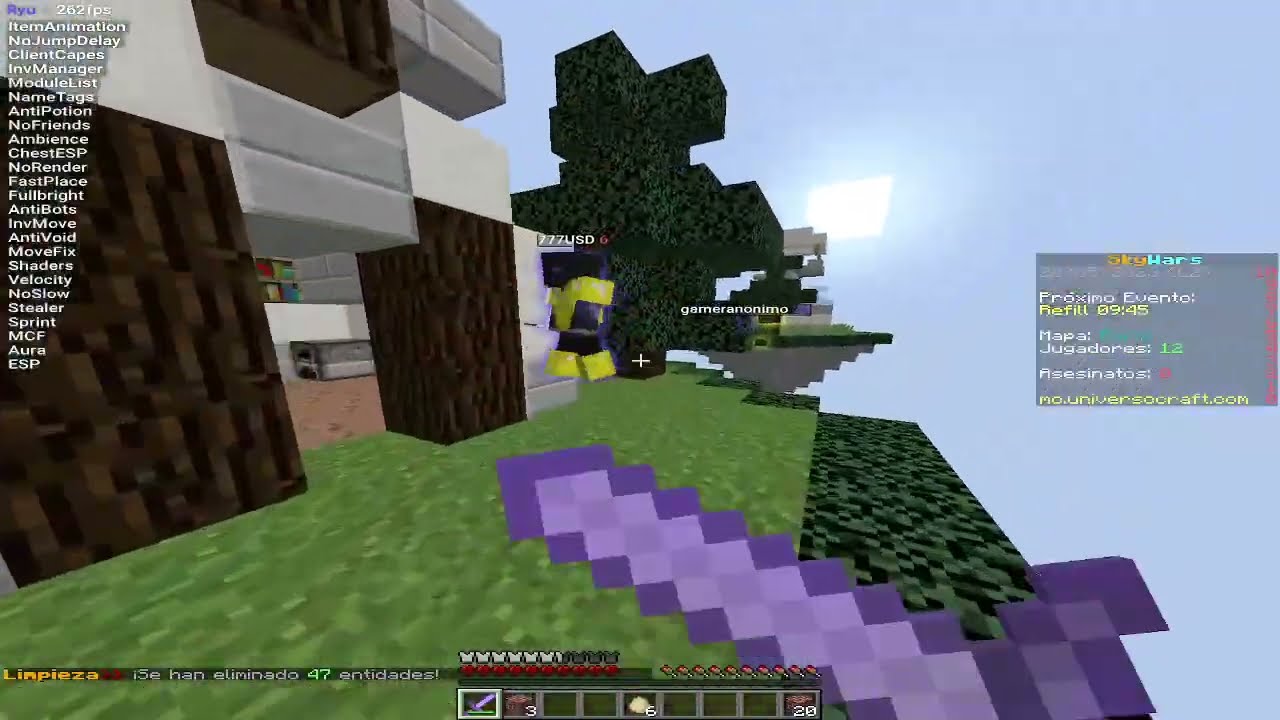 RYU UniversoCraft Hacking Free Config | Skywars  | Hycraft Blocksmc Gamster.org Bloskmc NoBan ALL