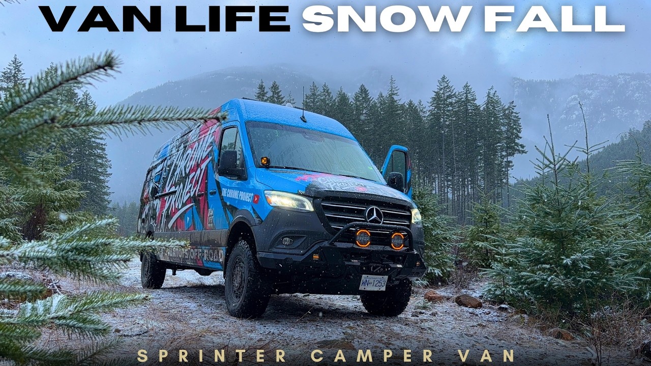CAMPING At High ELEVATIONS. Snow Hit The Valley And Heavy Winds