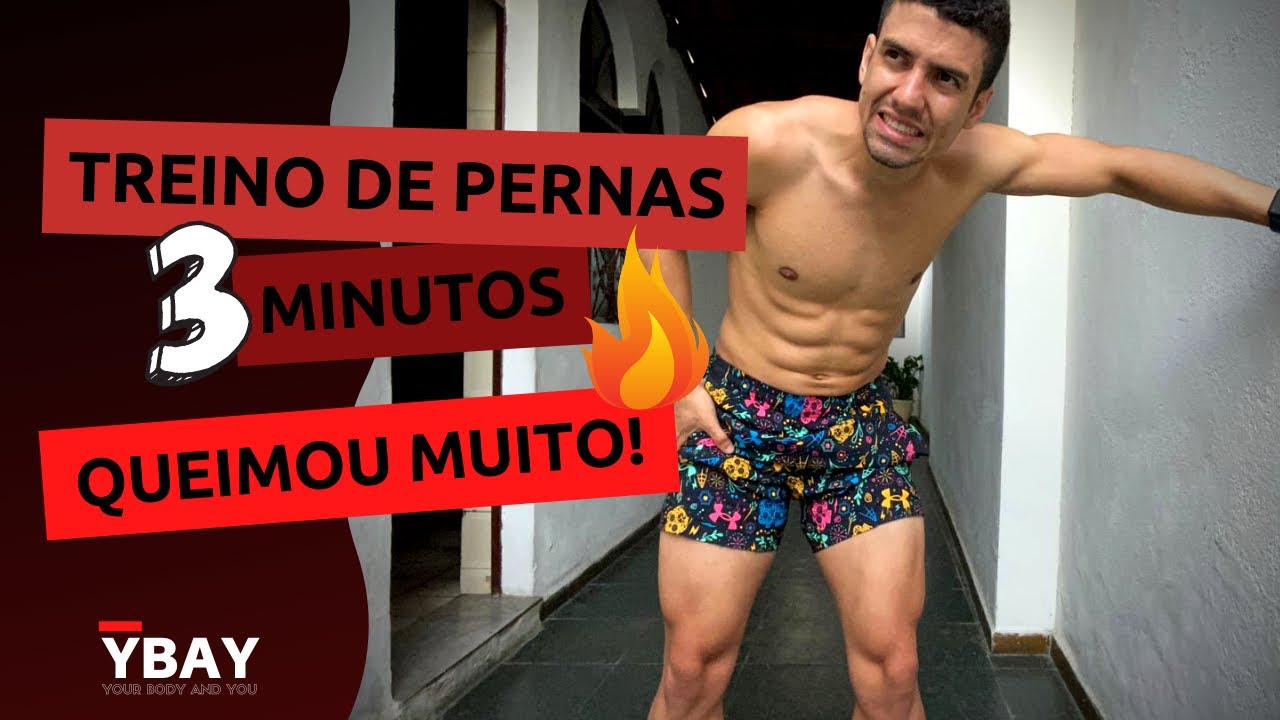 Treino 3 minutos para pernas INCRÍVEIS em casa