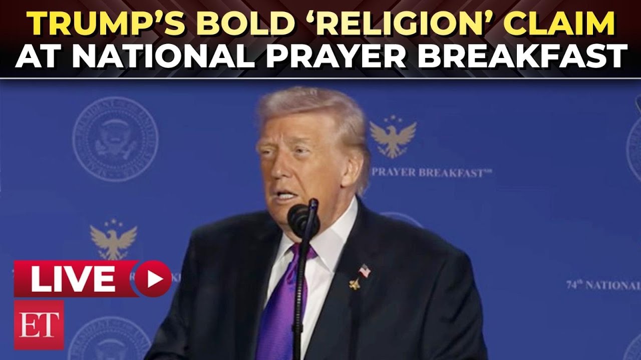 LIVE| ‘I’ve done more for religion than any Prez’: Trump speaks at National Prayer Breakfast