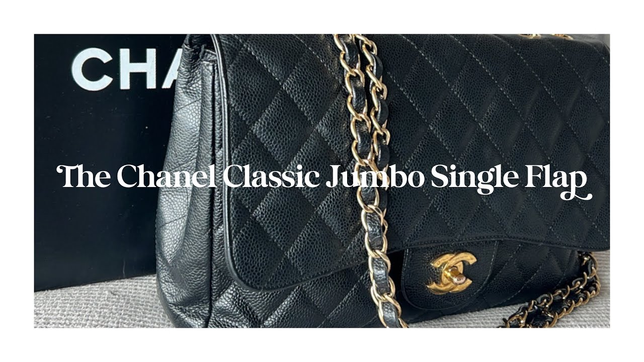 Classic Couture: My Vintage Jumbo Chanel Single Flap Bag Review