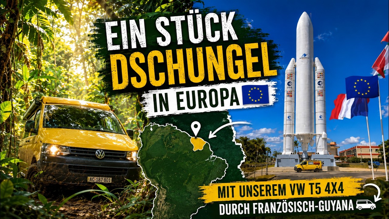 🌿 Ein Stück Dschungel in Europa 🇪🇺 - mit unserem VW T5 4x4 durch Französisch-Guyana 🚐