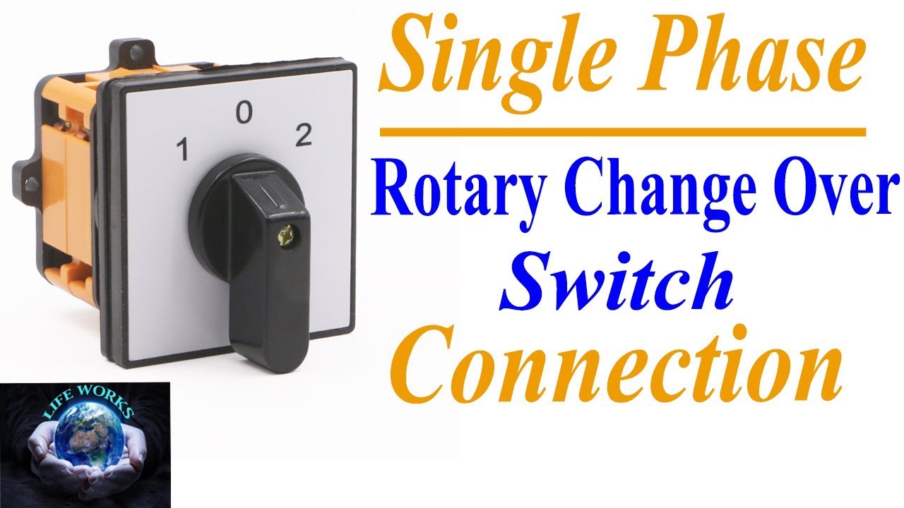 Rotary Switch Connection in Hindi/Urdu | Rotary Changeover Switch Wiring | Rotary Changeover