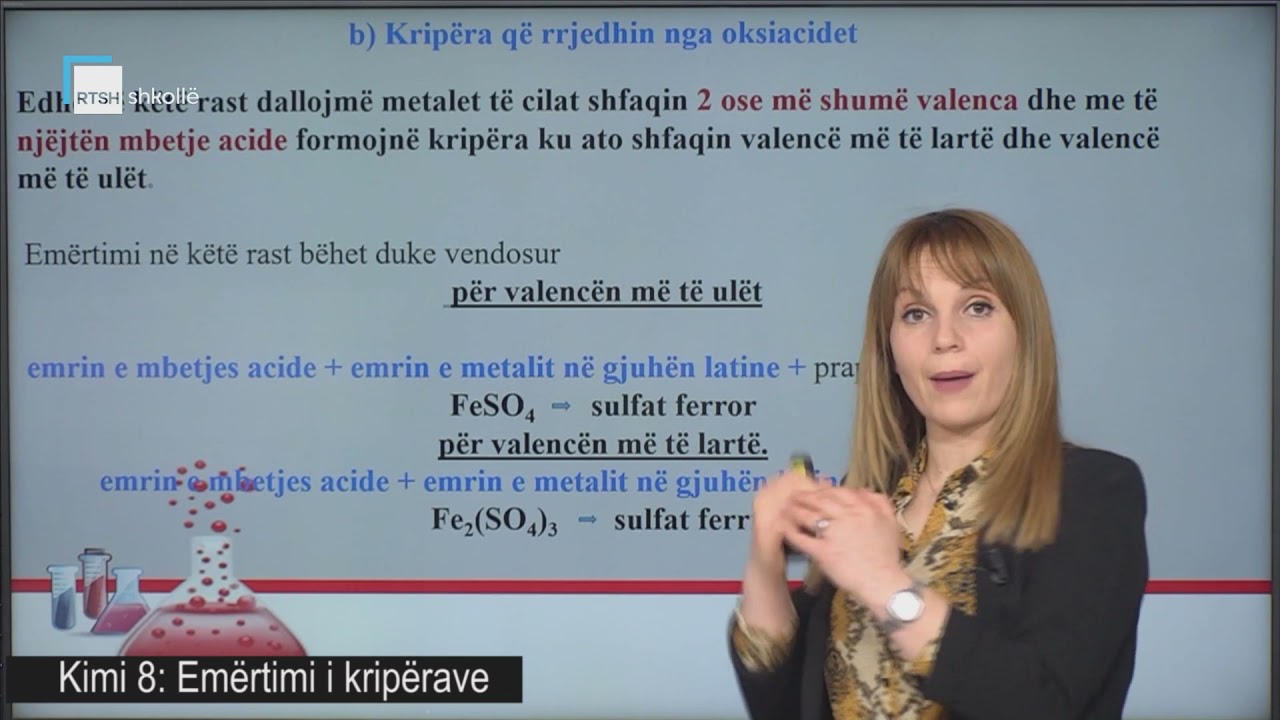 Kimi 8 - Emërtimi i kripërave