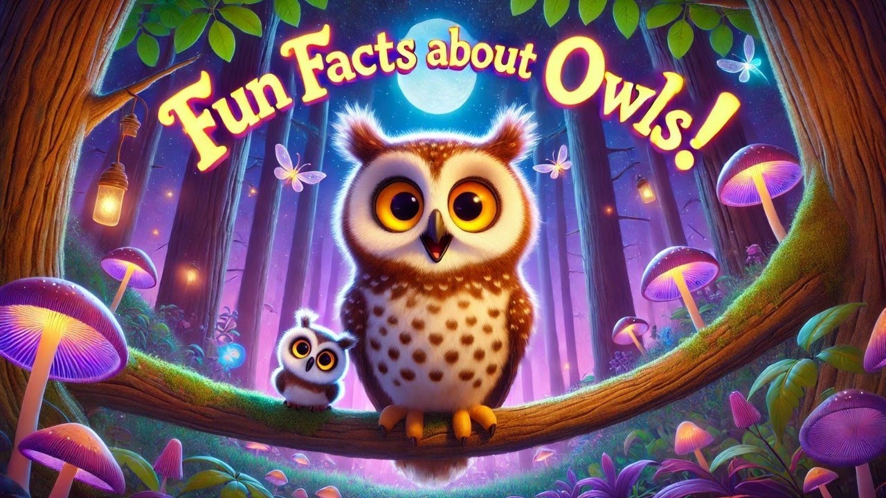 Fun Facts About Owls for Preschoolers | Animal Learning | Educational Videos for Kids