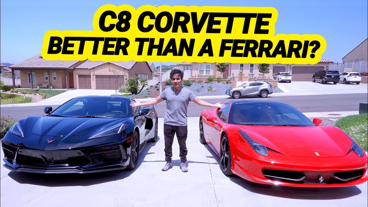 2020 C8 Corvette vs. Ferrari 458: How Does it Stack Up? (FULL REVIEW)