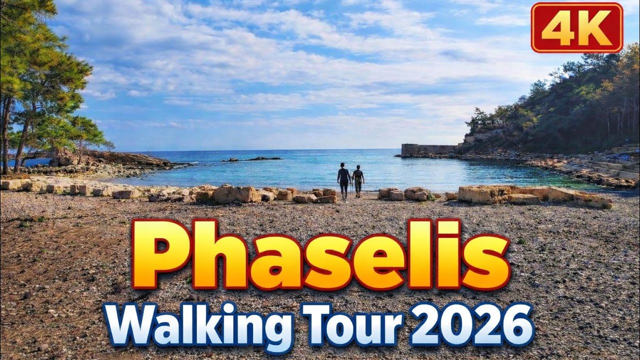 Phaselis Ocak 2026 Yürüyüş Turu | Antik Kent ve Sahil Yürüyüşü 4K