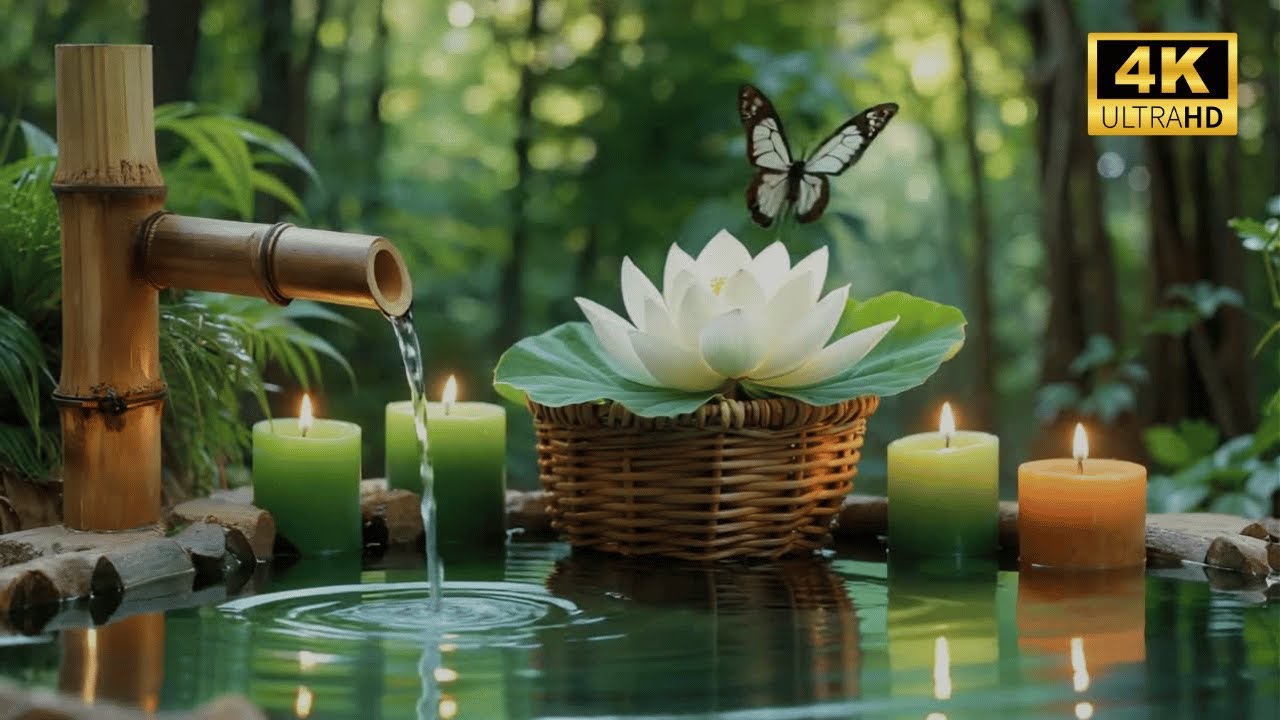 Spa Healing Vibes | Relaxing Music with Waterfall & Nature Sounds 🌸🎧