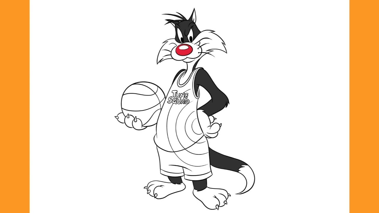 How to Draw SYLVESTER - Tune Squad | SPACE JAM: A New Legacy