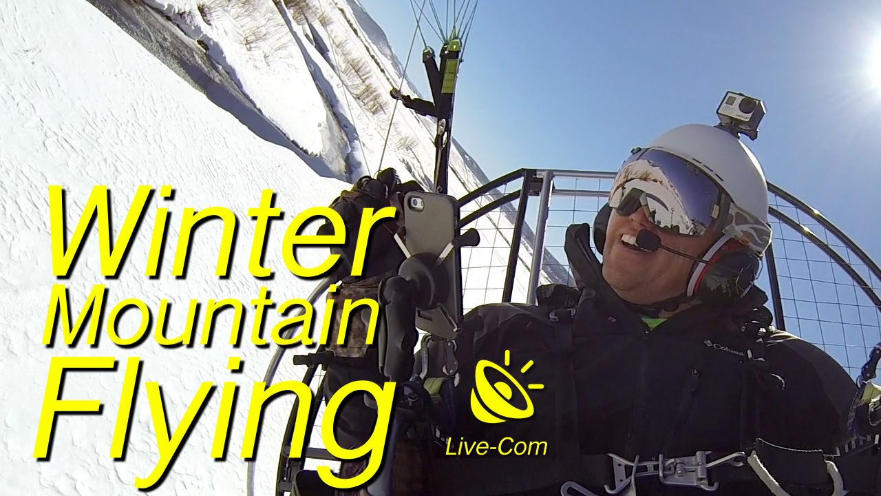 PARAMOTOR Winter Mountain Flying!!!