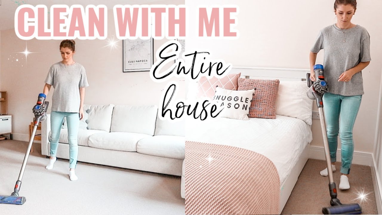 ENTIRE HOUSE CLEAN WITH ME | EXTREME CLEANING MOTIVATION | WHOLE HOUSE CLEAN | Madeline Vlogs