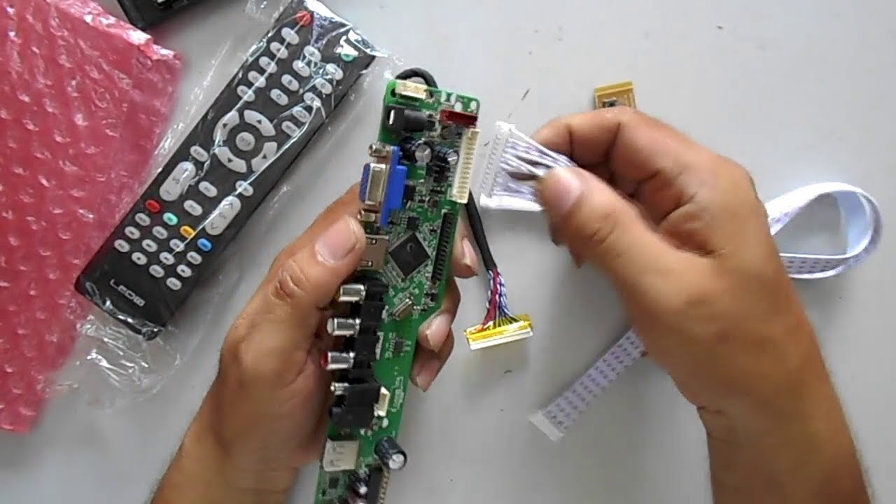 How To Install Universal MotherBoard to Any LED LCD TV Easily