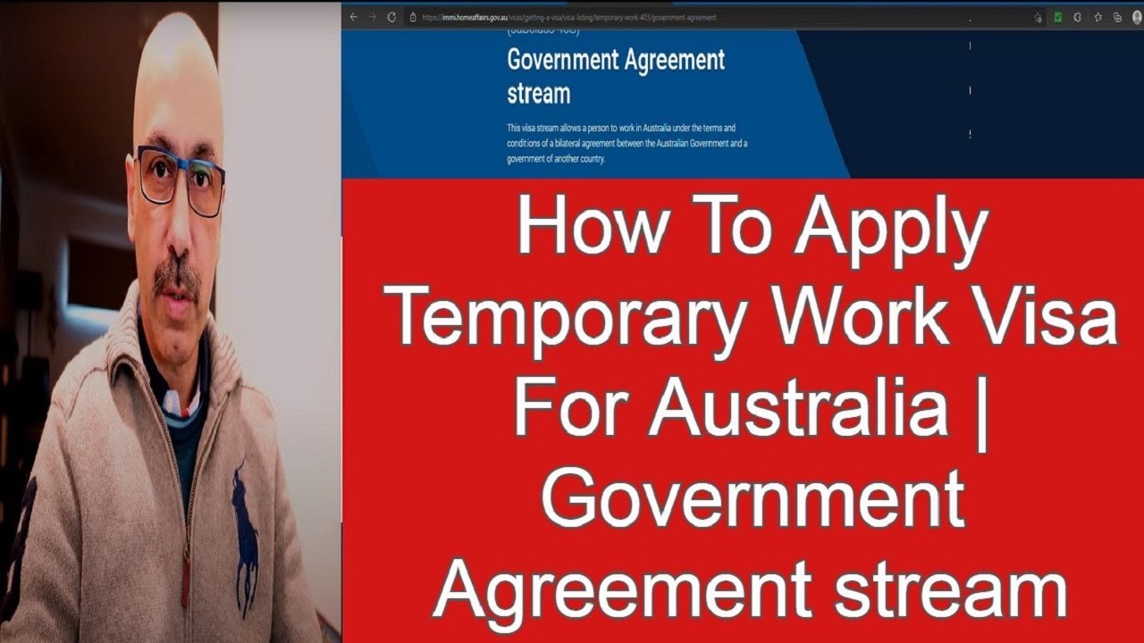 How To Apply Temporary Work Visa  For Australia - Government Agreement stream #workvisa #jobs