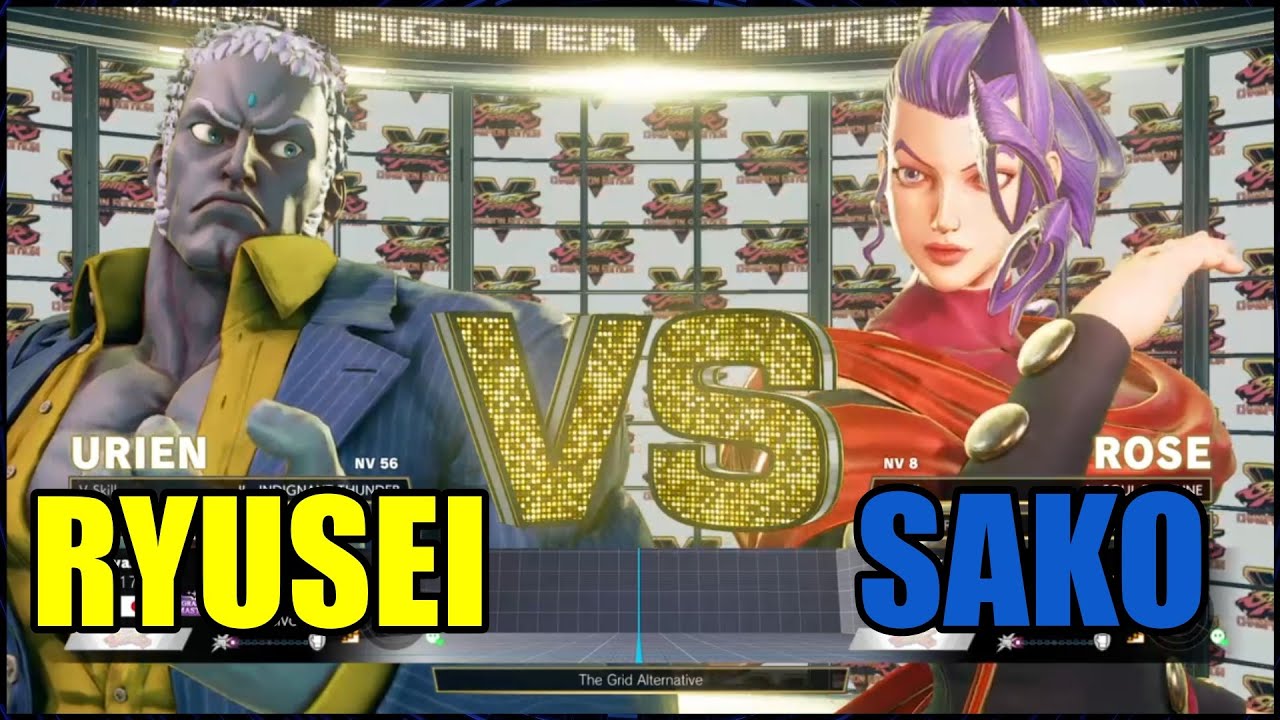 SAKONOKO (ROSE) vs RYUSEI (URIEN) - street fighter 5 champion edition online matches