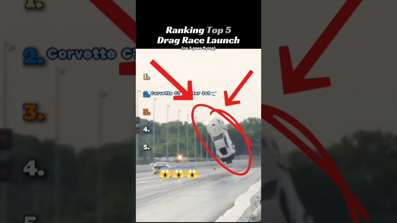Ranking Top 5 Drag Race Launch #usa #supercars