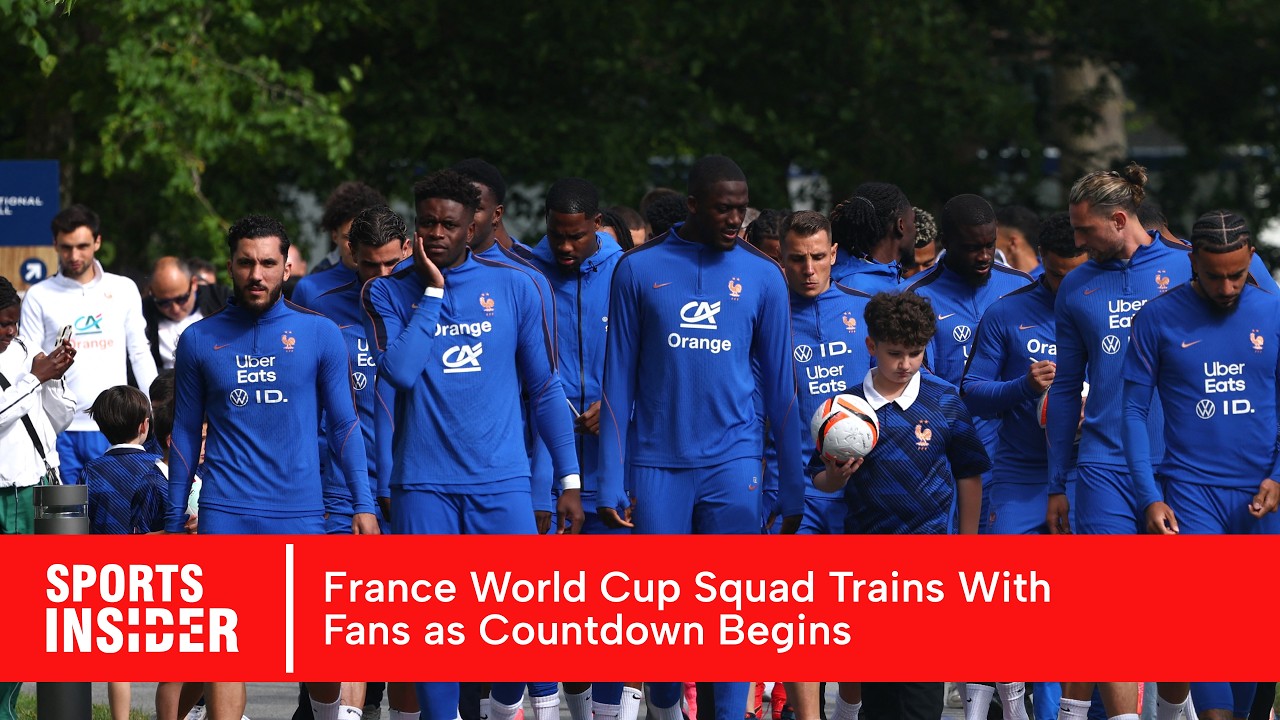 WATCH: France World Cup Squad Trains With Fans as Countdown Begins | AD15