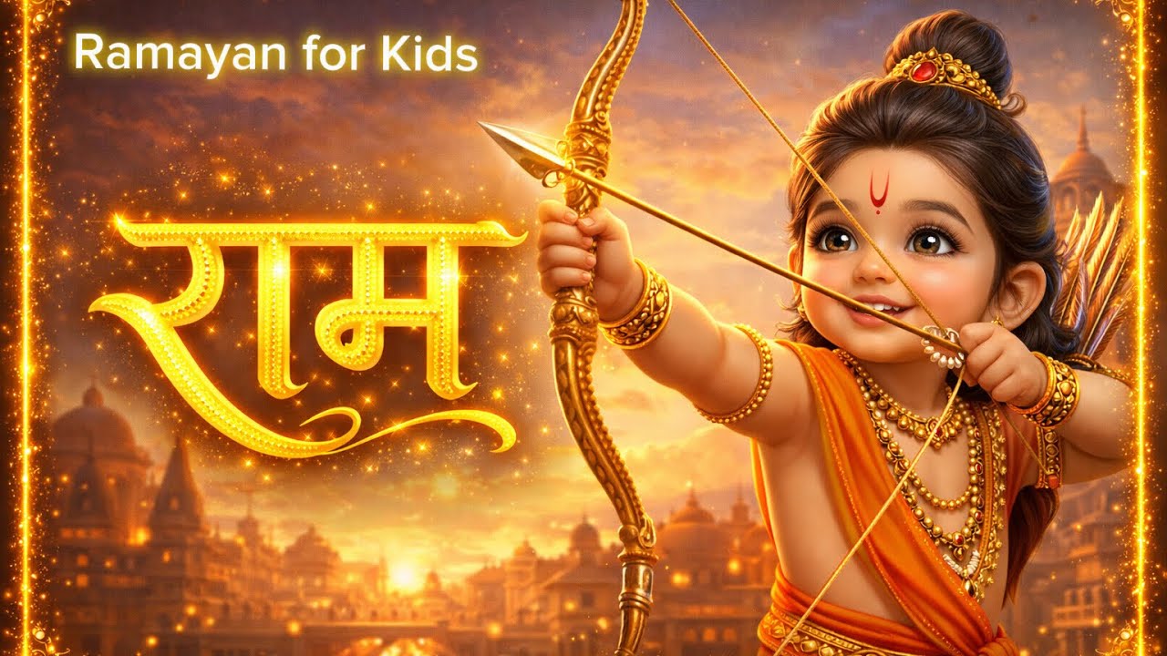 Learn about Ram’s childhood song | राम हमारे मन में बसे। Ram humare man mein base song for kids |