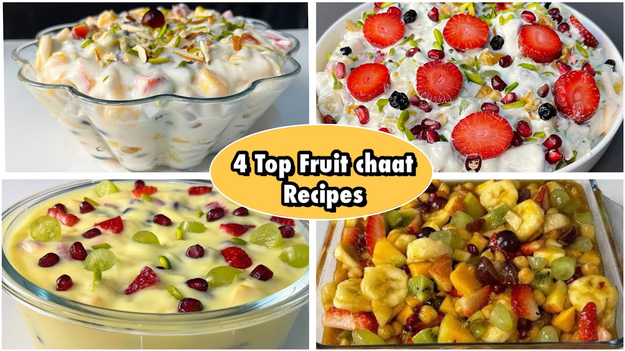 Top 4 Fruit Chaat Recipes | Ramadan Special Recipes By cooking with sariya