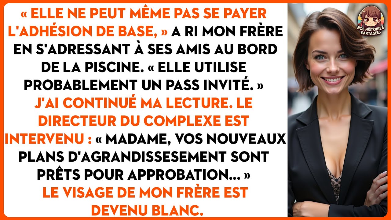 Mon frère m'humilie. Il ignore que je suis la propriétaire du club.