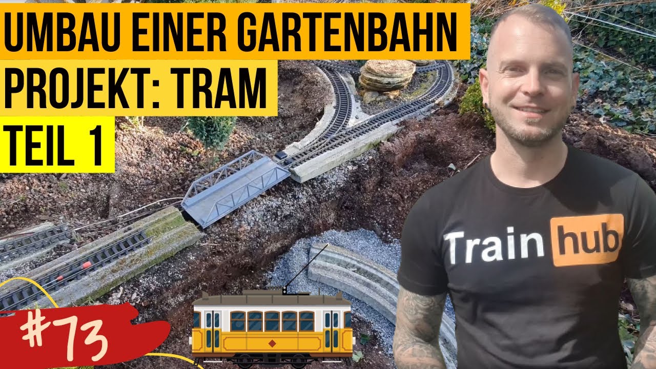 Unsere LGB Gartenbahn #73, Umbau: Die neue Straßenbahn Strecke, Teil 1: Baubeginn