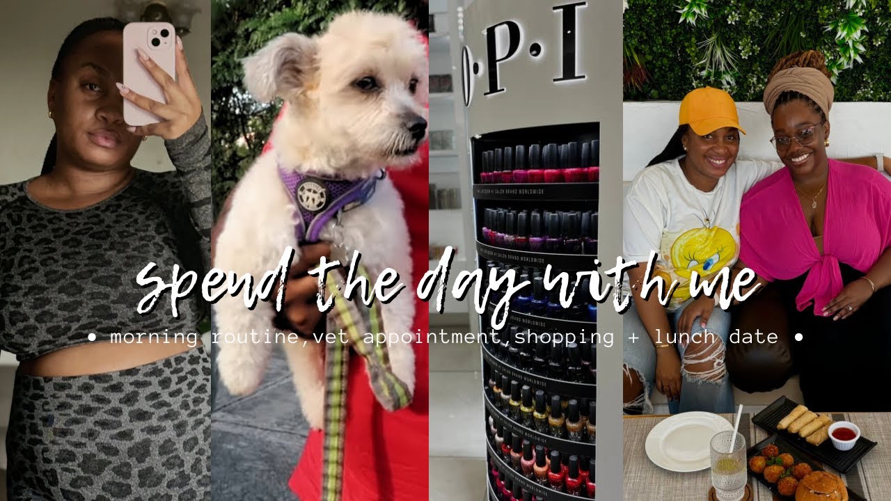 Day In The Life Vlog | morning routine,vet appointment, shopping + lunch date | SAHW Life in Grenada