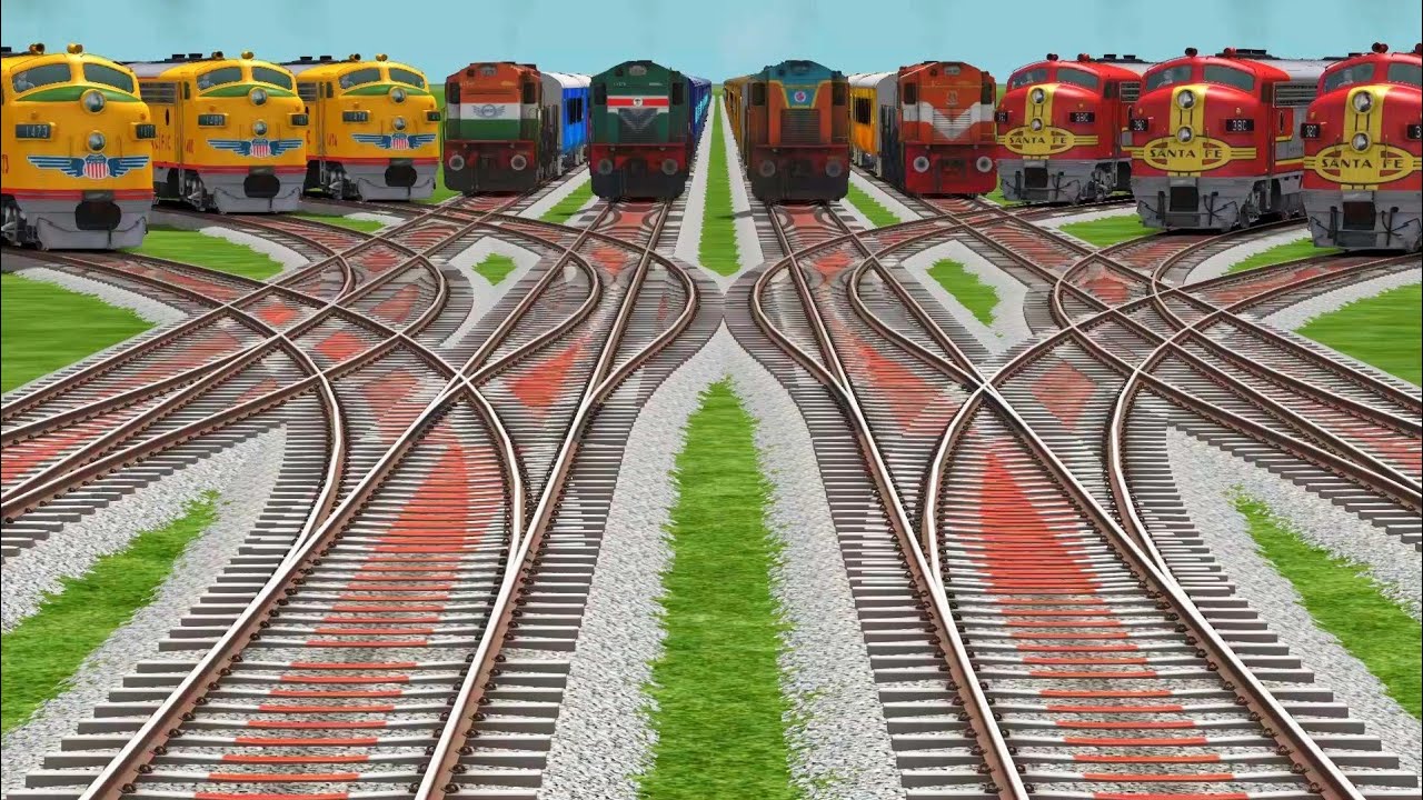 ALL TRAINS HIGH SPEED CROSSING RAILROAD LEVEL CROSSING | train Gameplay | train simulator classic 
