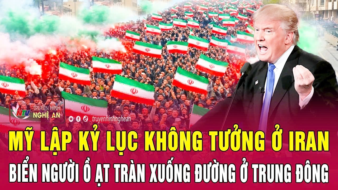 Thời sự 29/3: Mỹ lập kỷ lục kh&ocirc;ng tưởng ở Iran; Biển người ồ ạt tr&agrave;n xuống đường ở Trung Đ&ocirc;ng