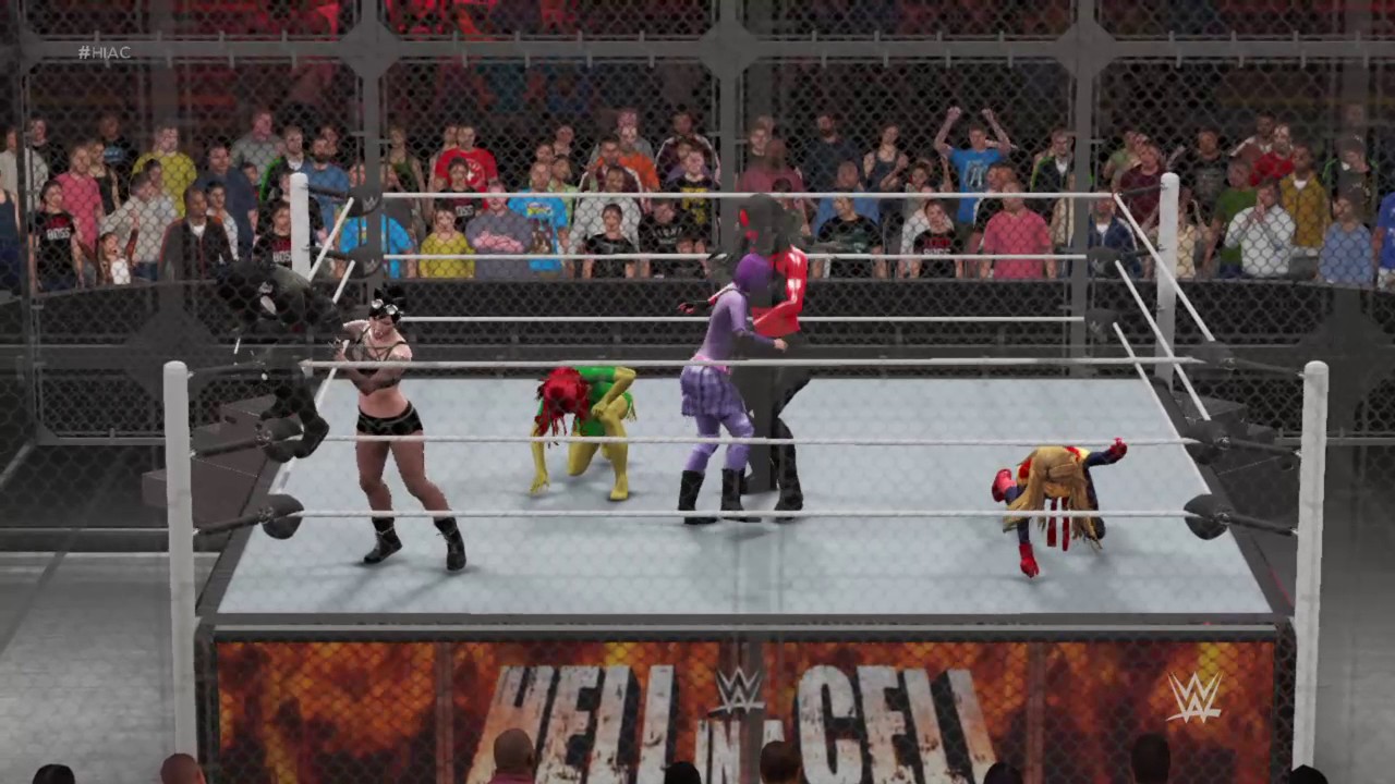 WWE 2K17 Six Woman Hell In A Cell