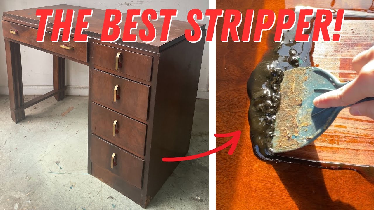 Antique Art Deco Desk Makeover | Stripwell’s QCS Stripper