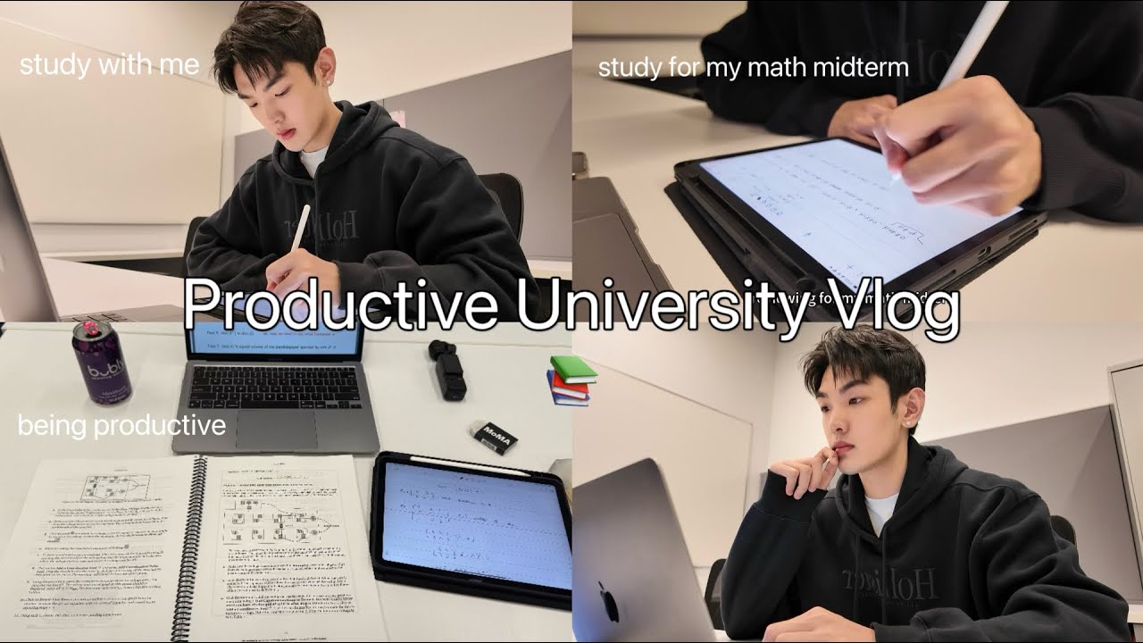 Productive Study Vlog📚: Day in my life, exam studies, physics lab, meet friends