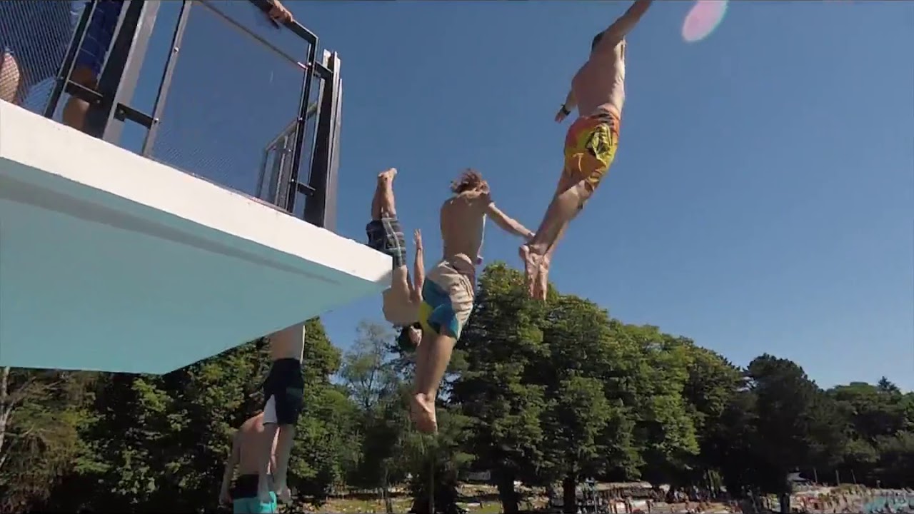 Jeck op Freibad 2018 - Cologne Bombs  Diving Show