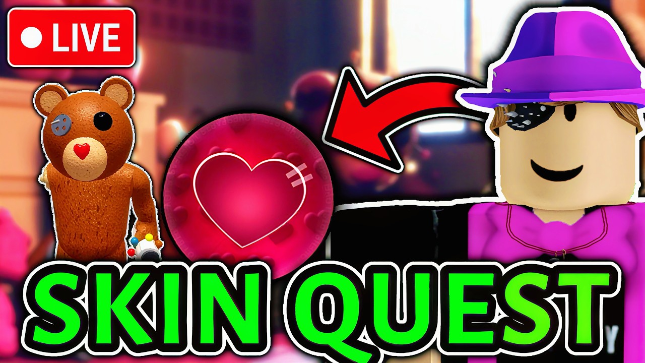 NEW PIGGY LOVEHEARTS SKIN QUEST COUNTDOWN! (New Update) LIVE 🔴