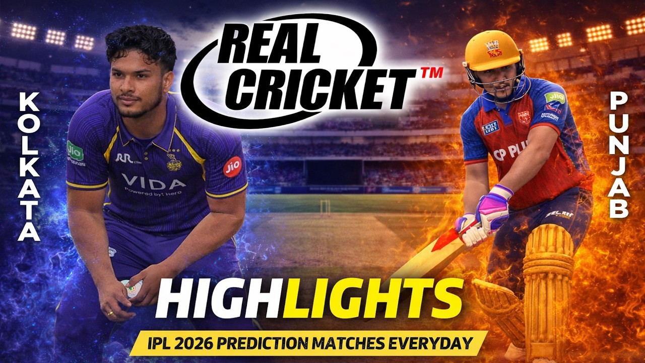 KKR vs PBKS : Kolkata Knight Riders vs Punjab Kings Highlights | IPL 2026 Eden Gardens Real Cricket